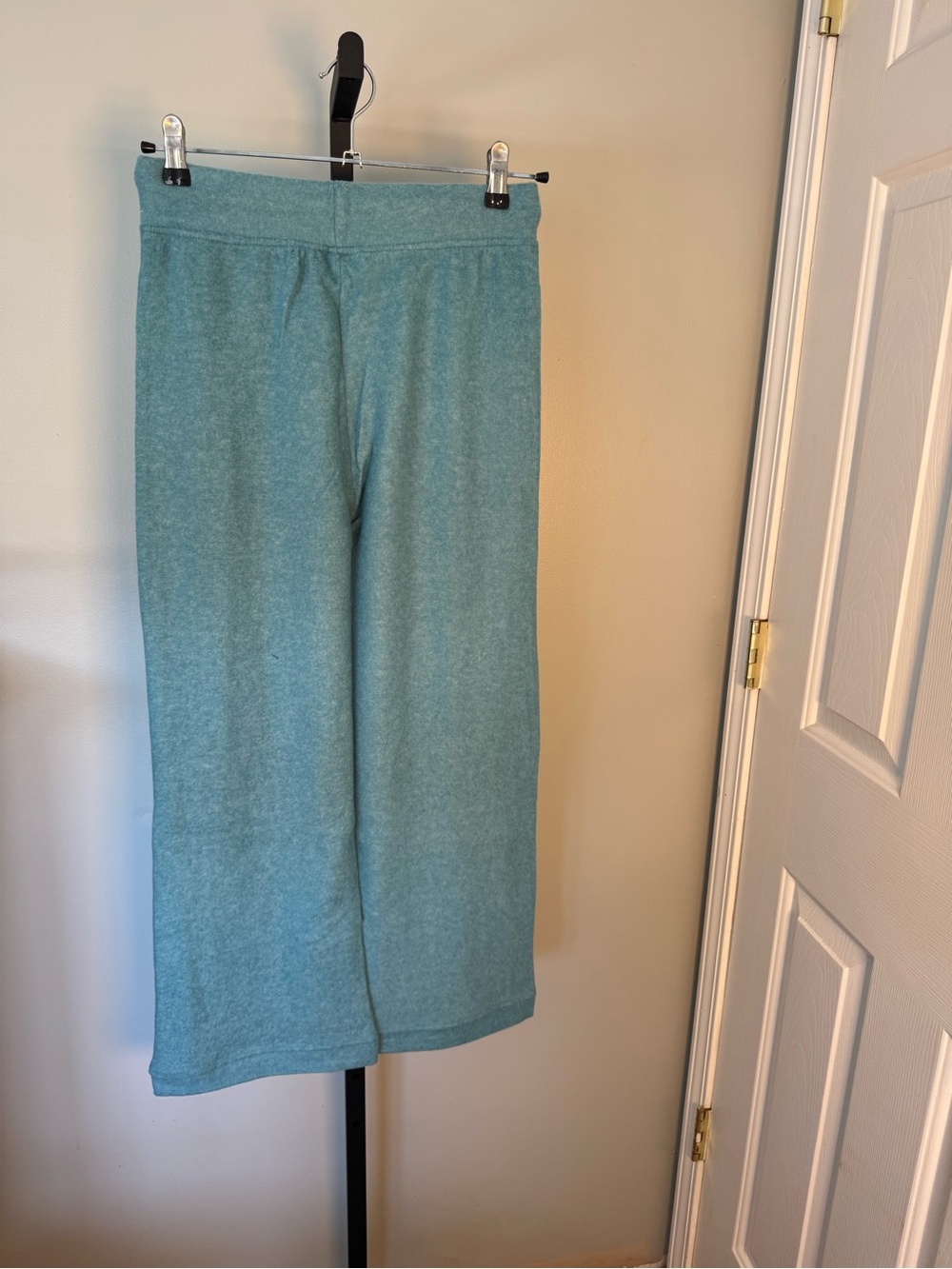 NWOT Zenana Brushed Hacci wide leg pants Dusty Teal size small - Picture 2 of 7